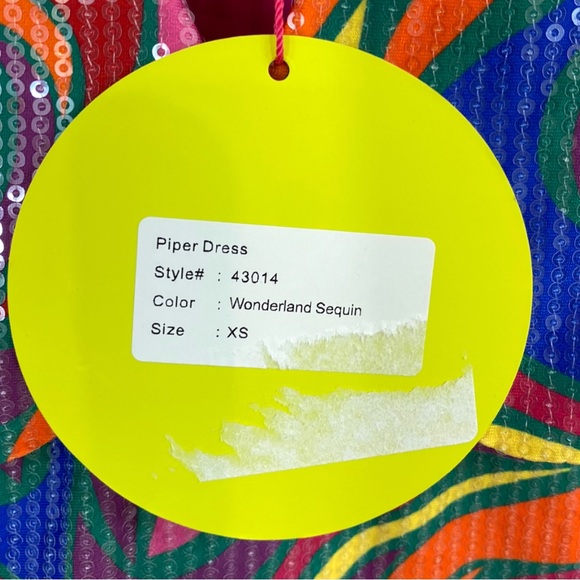 Alden Adair Multicolor Swirl Wonderland Sequin Piper Dress NWT Size XS - Picture 10 of 11